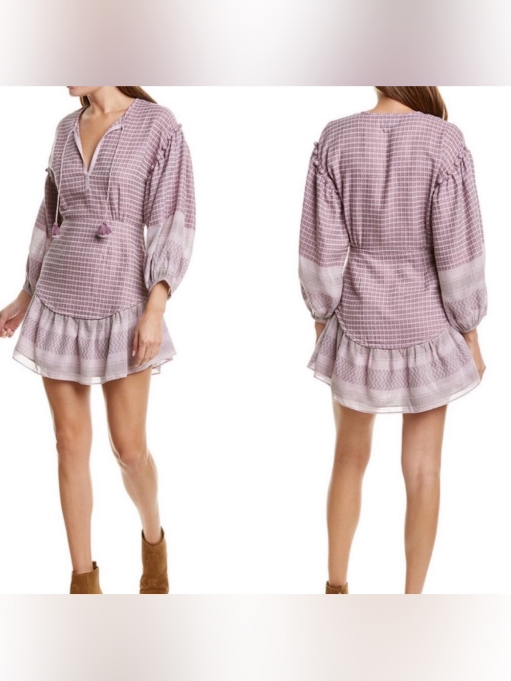 SAYLOR Malka Mini Dress purple Size L‎ Large
